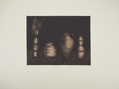 Iya FERNANDEZ : Potterie, 1992 - Gravure originale signée au crayon 2