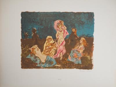 Roland OUDOT : La danse - Lithographie originale signée au crayon 2