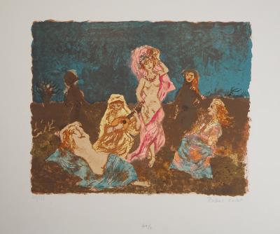 Roland OUDOT : La danse - Lithographie originale signée au crayon 2