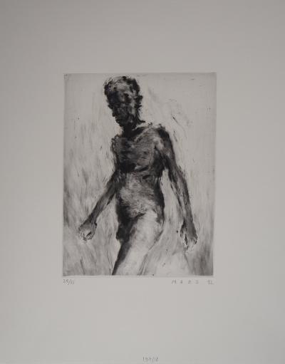 David MAES : Nu, 1992 - Gravure originale signée au crayon 2