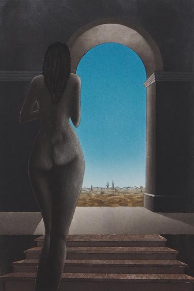 Michel MATHONNAT : Le jardin d’Eden - Gravure originale signée au crayon 2