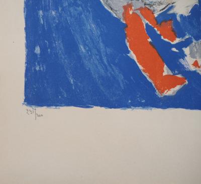 Jean CROTTI : Composition abstraite,1958 - Lithographie originale signée au crayon 2