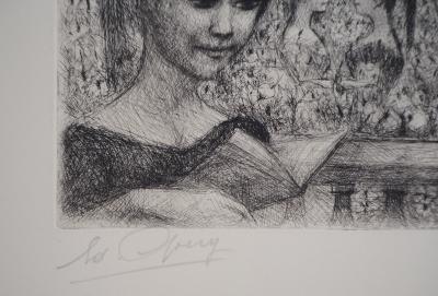 Edouard GOERG : Le bain dans le bassin aux naîades, 1956 - Gravure originale signée au crayon 2