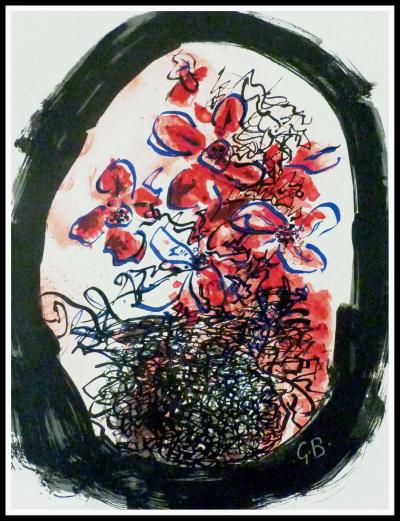 Georges BRAQUE - Le bouquet de fleurs, 1961 - Lithographie originale 2