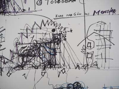 Jean TINGUELY - Vive le Monstre, 1969 - Lithographie signée au crayon 2