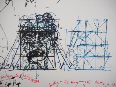 Jean TINGUELY - Vive le Monstre, 1969 - Lithographie signée au crayon 2