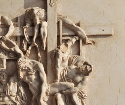 Anonyme - Descente De La Croix, XIXème siècle - Plaque sculptée 2