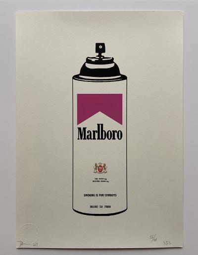 Death NYC – Marlboro pink spray, 2017 - Sérigraphie signée au crayon 2