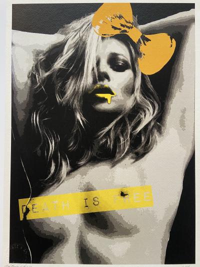 Death NYC – Yellow Death is Free, 2013 - Sérigraphie signée au crayon 2