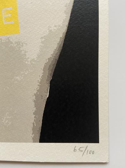 Death NYC – Yellow Death is Free, 2013 - Sérigraphie signée au crayon 2