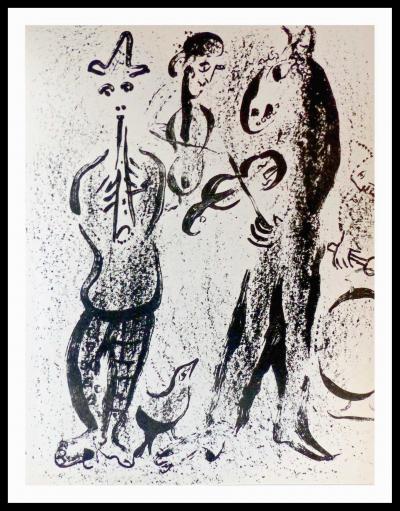 Marc CHAGALL - Les saltimbanques, 1962 - Lithographie originale 2