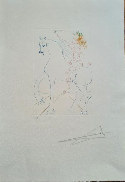 Salvador DALI - Le Triomphe, 1973 - Gravure originale signée au crayon 2