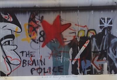 Peter KLASEN - The Brain Police - Lithographie signée au crayon 2