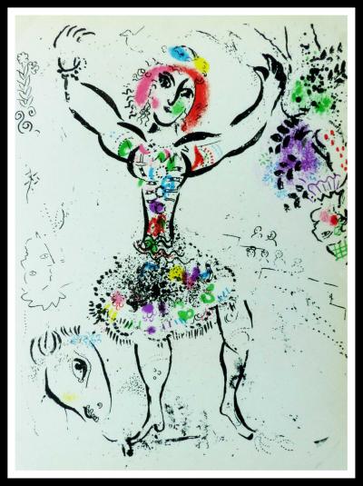 Marc CHAGALL - la jongleuse, 1960 - Lithographie originale 2