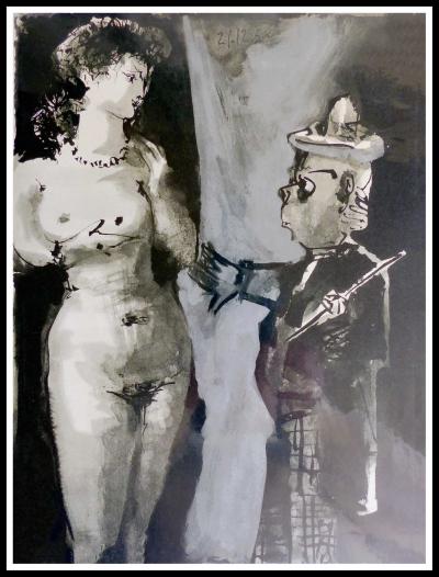 Pablo PICASSO (d’après) - Comédie humaine, 1954, lithographie 2