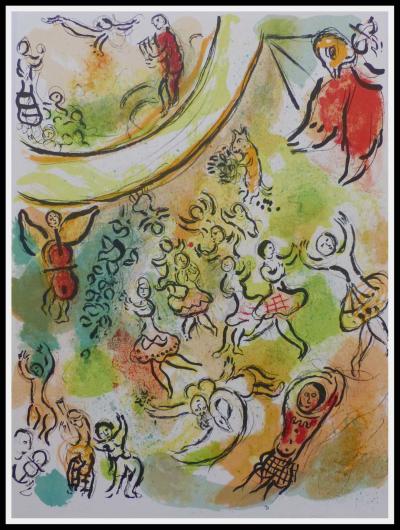 Marc CHAGALL - le plafond de l’Opéra, 1965 - Lithographie originale 2