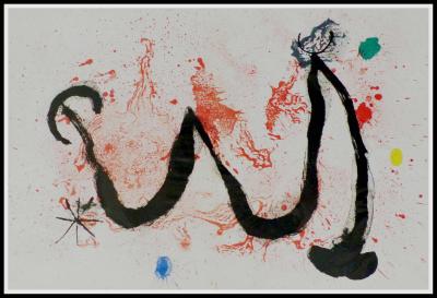 Joan MIRO (nachher) - Der Feuertanz, 1963 - Lithographie 2