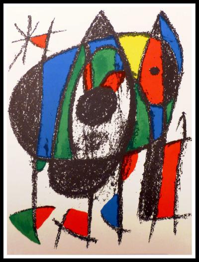 Joan MIRO  - Le chat qui s’égare, 1975 - Lithographie originale 2