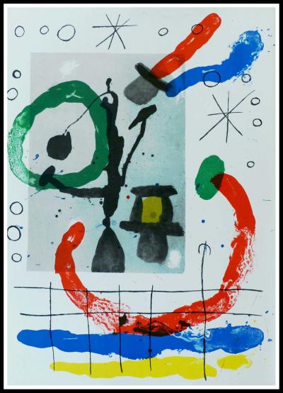 Joan MIRO  - Composition cartones VI, 1965 - Lithographie originale 2