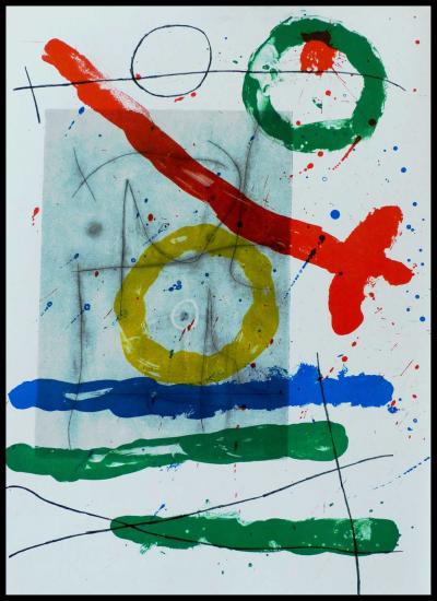 Joan MIRO - Composizione cartones VIII 1965 - Litografia originale 2