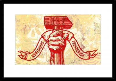 Shepard FAIREY - Hammer - Tecnica mista firmata 2