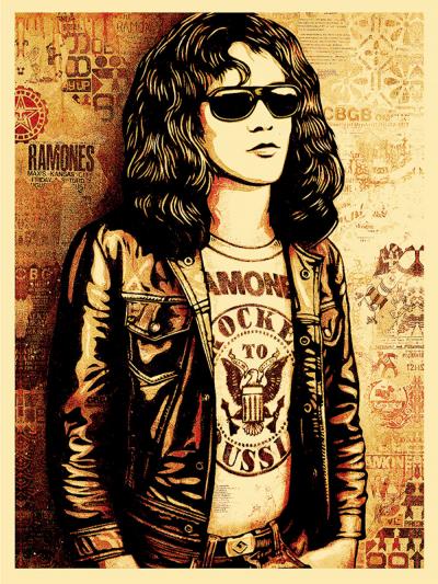 Shepard FAIREY - Ramones - Sérigraphie signée au crayon 2