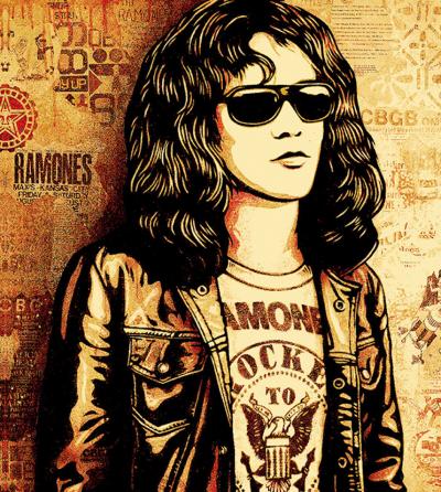 Shepard FAIREY - Ramones - Sérigraphie signée au crayon 2