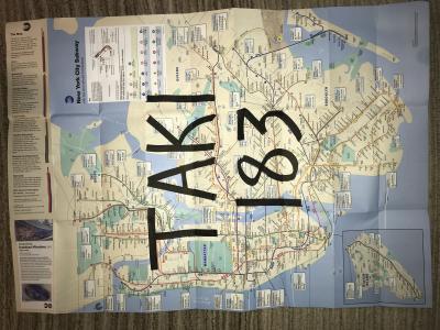 Taki 183 - Nyc Subway - Carte de métro 2