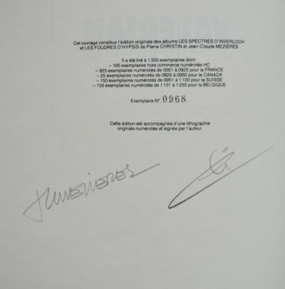 Jean-Claude Mézières - Les spectres + Les foudres, 1985 - Tirage de tête et Lithographie signée 2