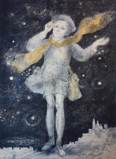 Lucien Philippe MORETTI - Un sac de billes - Lithographie signée au crayon 2