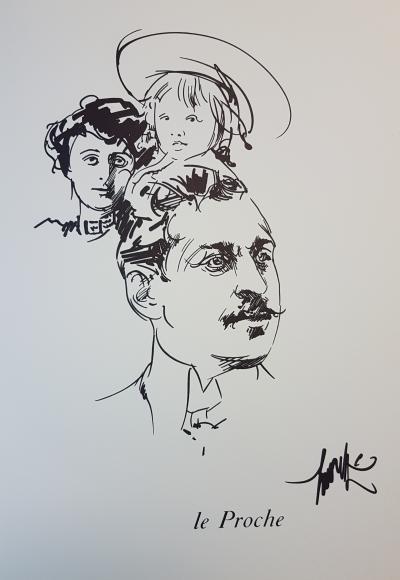 Raymond MORETTI - Malraux - lithographies originales signées dans la planche 2