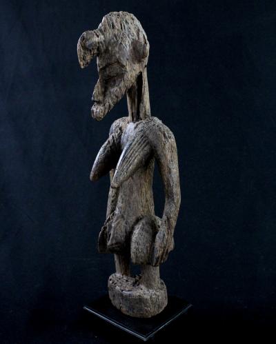 Côte d’Ivoire, Ethnie Senoufo, Ancienne statue sur socle 2