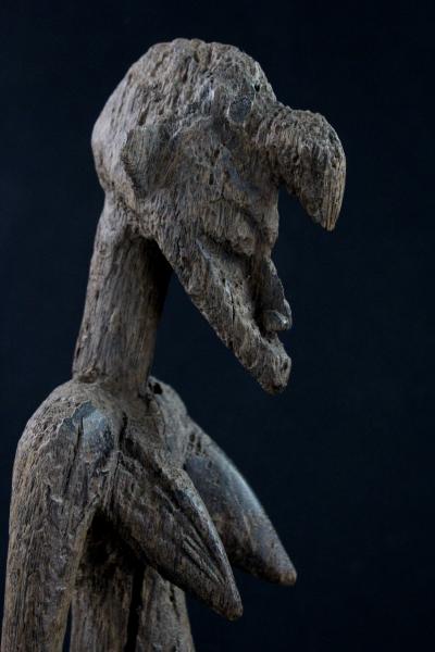 Côte d’Ivoire, Ethnie Senoufo, Ancienne statue sur socle 2