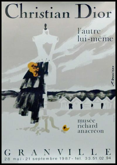 René DESSISIRIER - Christian Dior, 1987 - Affiche originale 2