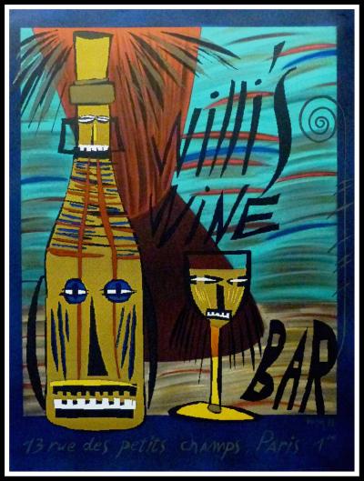 François VOISIN - Willi’s Wine Bar, 1988 - Affiche originale 2