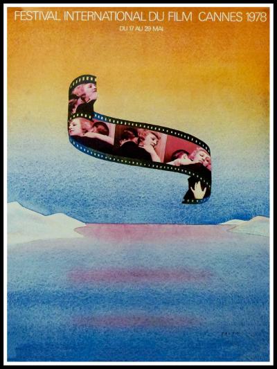 Jean-Michel FOLON - Festival international du Film Cannes, 1978, affiche originale 2