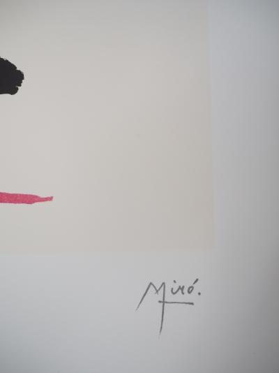 Joan MIRO (d’après) - Couple amoureux surréaliste - Lithographie signée 2