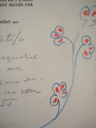 Henri MATISSE - Brins de fleur, 1950 - Original drawing, Signed 2