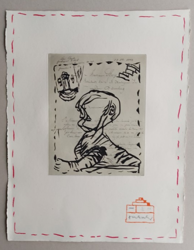 Pierre ALECHINSKY - Chaque matin Ionesco & Alechinsky, 1987 - Gravure originale signée au crayon 2