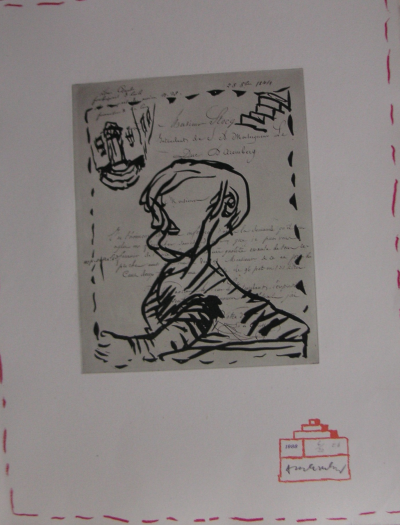 Pierre ALECHINSKY - Chaque matin Ionesco & Alechinsky, 1987 - Gravure originale signée au crayon 2