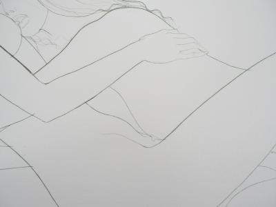 Jean-Baptiste VALADIE : Endormies l’une contre l’autre - Gravure originale signée 2