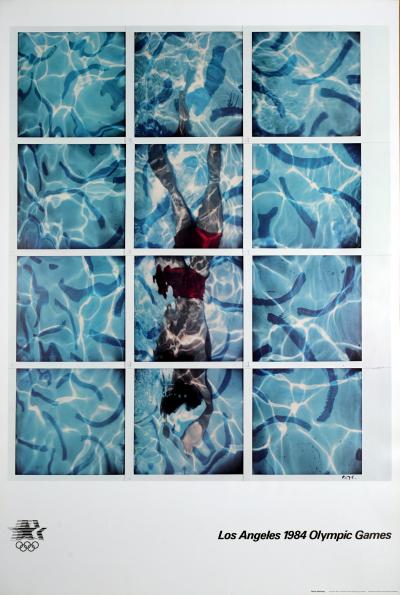 David HOCKNEY - Jeux olympiques de Los Angeles, 1984 - Affiche originale en lithographie offset 2