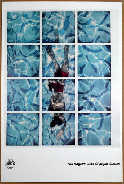 David HOCKNEY - Jeux olympiques de Los Angeles, 1984 - Affiche originale en lithographie offset 2