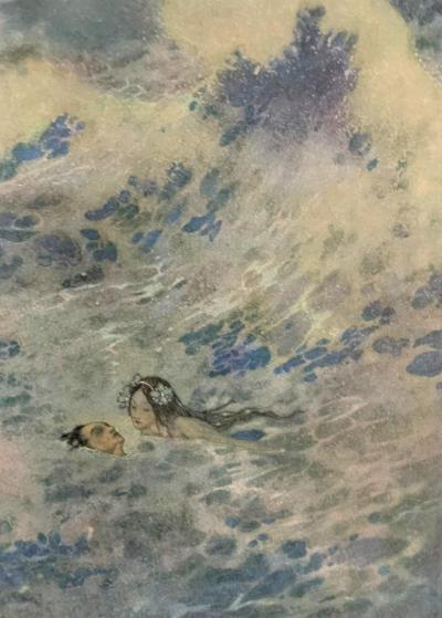 Edmund DULAC - La Petite Sirène, 1911 - Lithographie 2