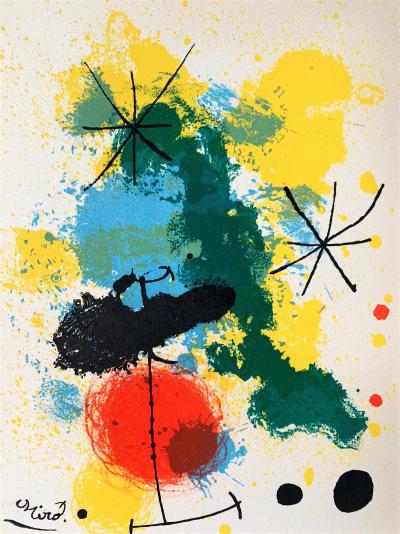 Joan MIRO - Compositions avec des étoiles, 1964 - Lithographie originale 2