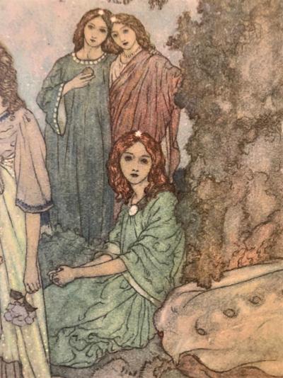 Edmund DULAC - Jardin du Paradis, 1911 - Lithographie 2