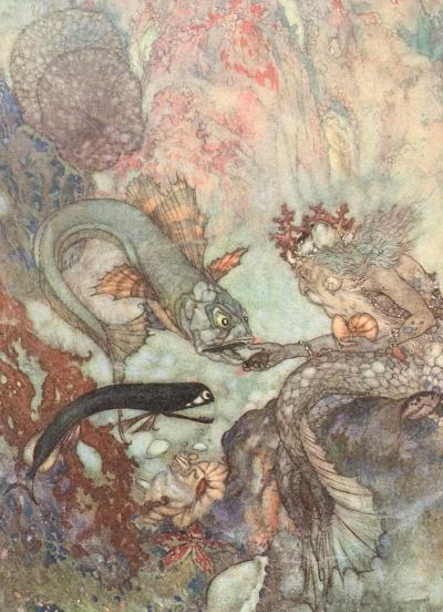 Edmund DULAC - La Petite Sirène 3, 1911 - Lithographie 2