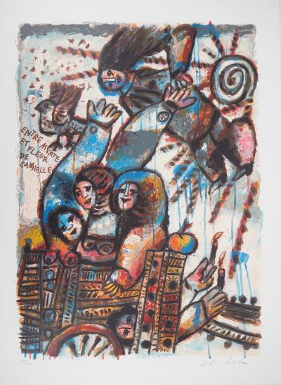 Théo TOBIASSE : Entre Myrte et Fleur de Cannelle - Lithographie originale signée au crayon 2