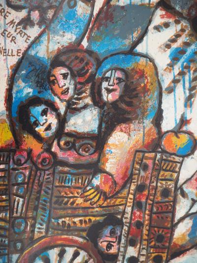 Théo TOBIASSE : Entre Myrte et Fleur de Cannelle - Lithographie originale signée au crayon 2