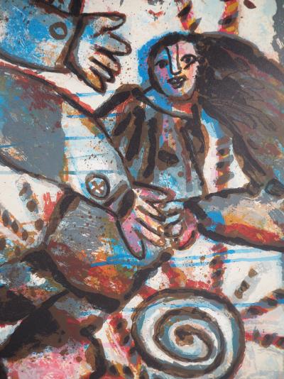 Théo TOBIASSE : Entre Myrte et Fleur de Cannelle - Lithographie originale signée au crayon 2